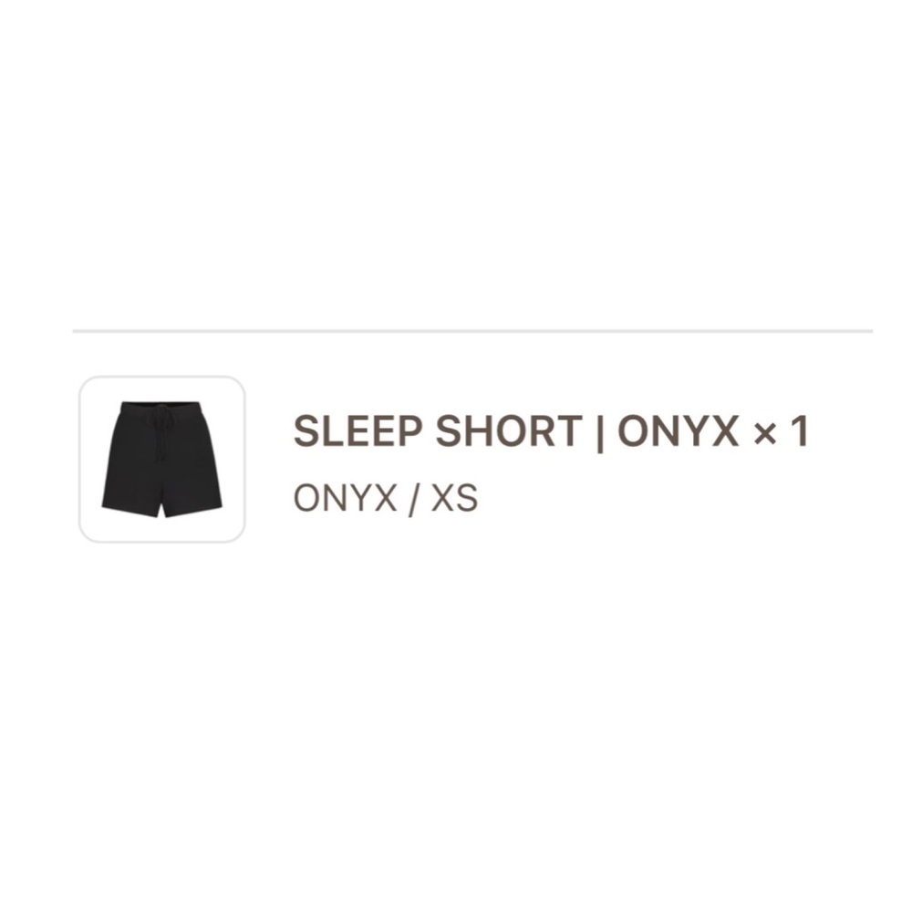 Skims Onyx Sleep Short